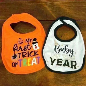Halloween and New Years Eve Baby Bibs